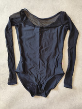 NEW Yumiko leotard Meagan Mesh N-Black mesh size L