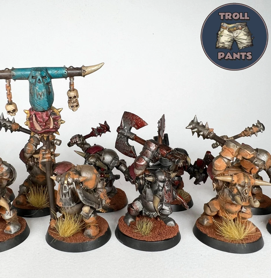 Warhammer Age of Sigmar - Orruk Warclans - 10 Black Orks - Image 4 of 4