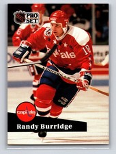 1991-92 Pro Set - Randy Burridge #510 Washington Capitals Hockey Card