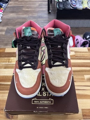 Size 9.5 - Men's Social Status x Nike Dunk Mid Chocolate Milk