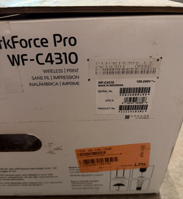 Epson WorkForce Pro WF-C4310 Desktop Wireless Inkjet Printer - Color - Used