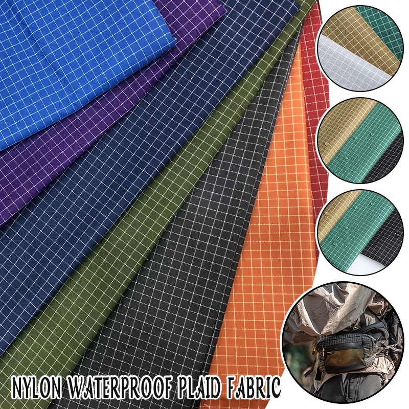 Tienda Impermeable Tela Escocesa Nylon Ultra-Ligera Exterior Mochila Disfraz Tela