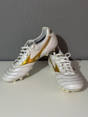 Mizuno Soccer Cleats MORELIA 2 Japan US9.5 VICTORY GOLD - WHITE/GOLD P1GA200150