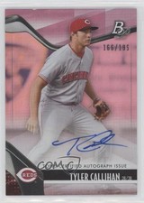 2021 Bowman Platinum Top Prospects Pink 166/199 Tyler Callihan #TOP-31 Auto 0nb2