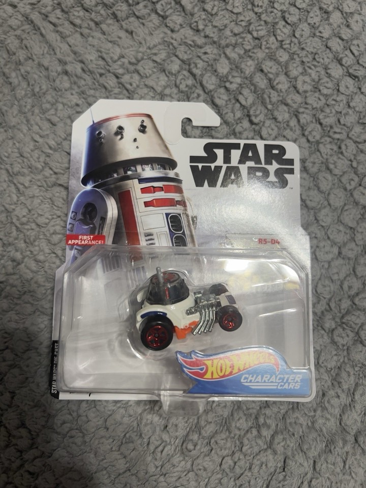 Star Wars Hot Wheels Lot R2-Q5, R5-D4, Porg, First Order Executioner | eBay