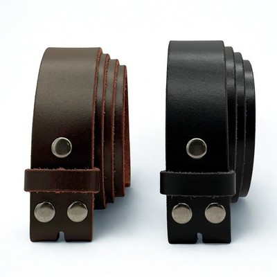 Thick Hide Full Grain Buffalo Leather Belt Strap Only 1.5'' American Handmade