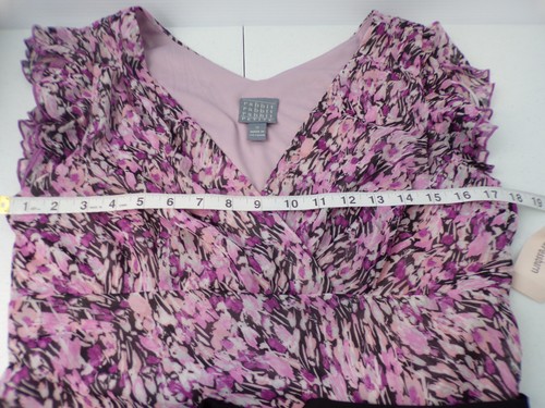 Dress  Women’s 12 Petite RABBIT RABBIT RABBIT  NWT Pink Belted Below The Knee - Picture 8 of 10