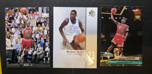 New Listing2011-12 Upper Deck SPA Basketball Card #1 Michael Jordan UNC Plus 2 Fleer Cards