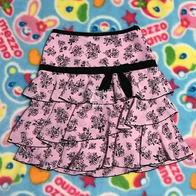 price firm need gone or will be donated Mezzo piano pink and black floral skirt