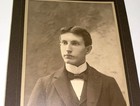 Rare Antique ID'd J&P Coats Co. Employment Manager Frank Bacon RI Cabinet Photo! — photo 3