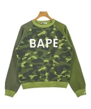 A BATHING APE Sweatshirts GreenxBlack Camouflage S 2200636017139