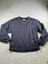 Cutter & Buck Pullover Jacket Mens Extra Large Black CB WeatherTec Windbreaker