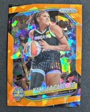 Kamilla Cardoso 2025 Panini Prizm WNBA #89 Orange Cracked Ice NM/MT