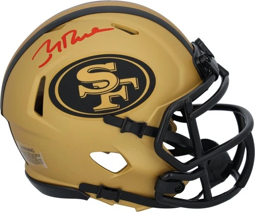 Jerry Rice San Francisco 49ers Autographed Riddell Rave Speed Mini Helmet