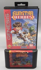 Gunstar Heroes Sega Genesis, Game & Case W/ Hang Tab, No Manual Authentic💯