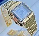 CASIO DB-360G-9ADF MENS GOLD PLATED DATABANK TELEMEMO RETRO DIAL WATCH *NEW*