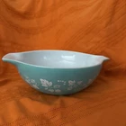 Pyrex Bowl Gooseberry Duck Egg Blue Cinderella 33cm 1950s Vintage Large 444