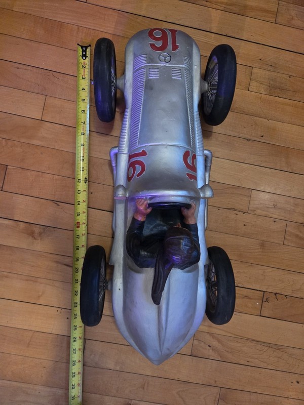 Mercedes Benz Silver Arrow #16 BIG Model Car 28 Inches Long #16 Racecar