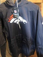 Brand New Blue On-Field Denver Broncos Sweatshirt Hoodie NWT