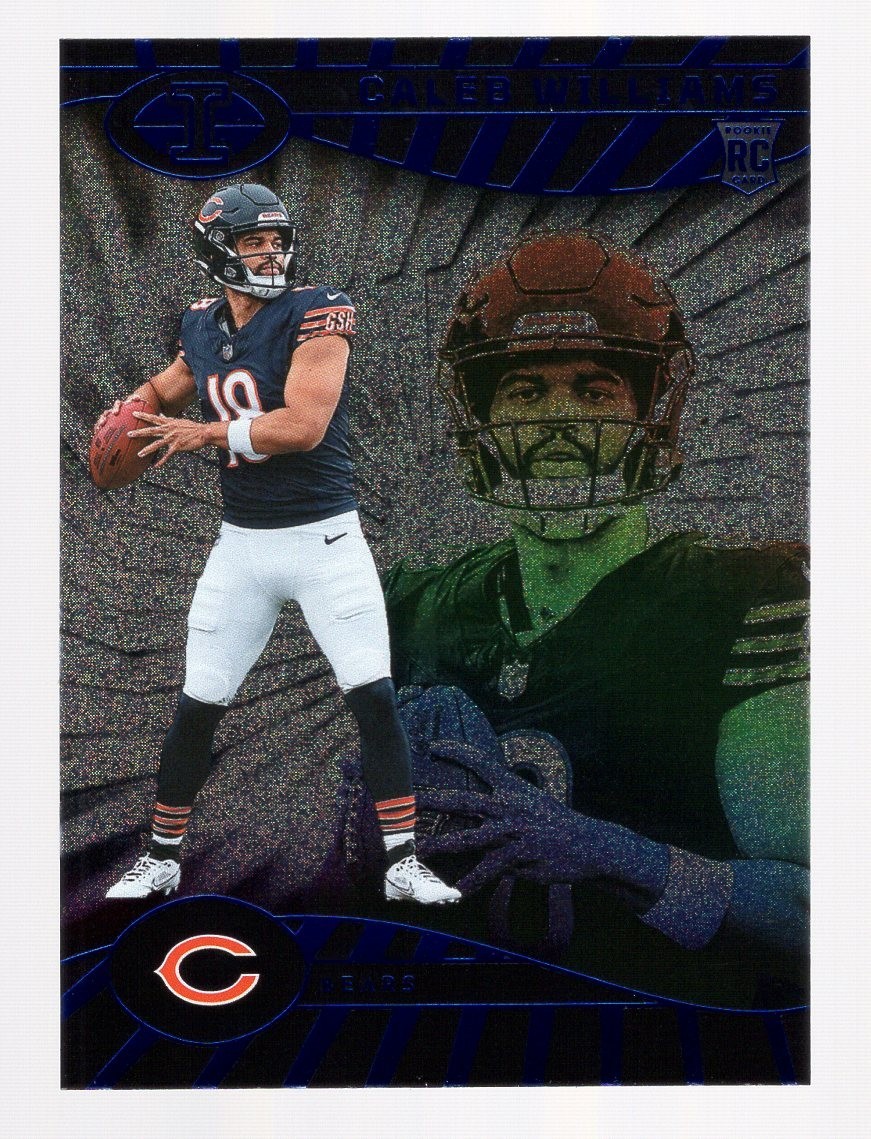 CALEB WILLIAMS 2024 PANINI ILLUSIONS TROPHY COLLECTION DOTS RC #13 CHICAGO BEARS