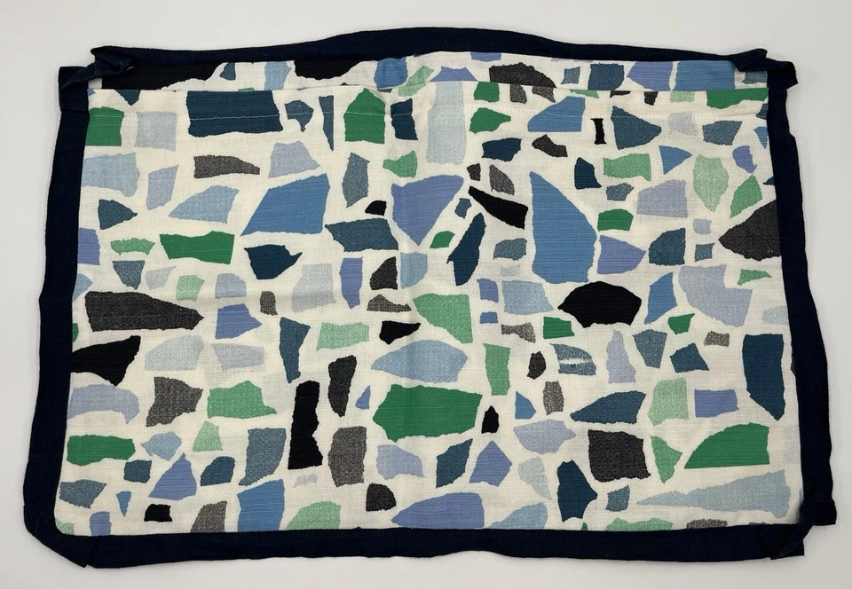 "Funda de almohada Lulu DK colores como nueva julep abstracta verdes azules lino 22"" x 15"" usada en excelente estado" Foto 2 de 4
