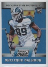 2016 Panini Prizm Collegiate Draft Picks Blue Shilique Calhoun #179 0c4