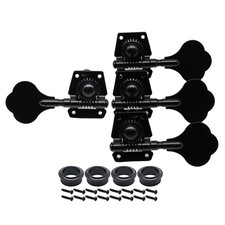 3L1R Black Vintage Open Style 4-strings Bass Tuning Pegs Tuners Machines Heads