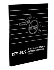 1971 1972 Imperial Chassis Factory Assembly Manual Chrysler Engine Equipment