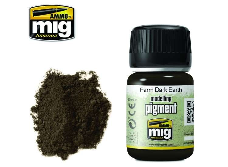 Ammo Mig A.MIG3027 35ml - Pigments - Farm Dark Earth