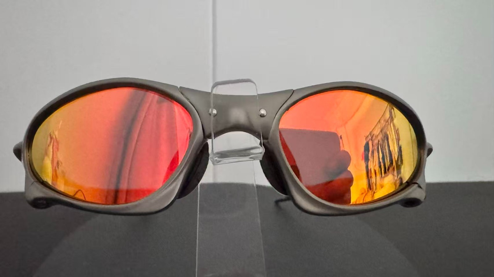 Oakley Penny & Juliet X-Metal Sunglasses Gray Frame Ruby Lens Vintage Rare*/*