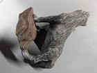 Wolf Animal Figurine on Rock Base in Gray and Brown Tones — photo 2