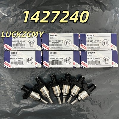 6 Bosch 1427240 Fuel Injector For BMW 320i 325ci 325i 325xi 525i X3 Z3 1999-06