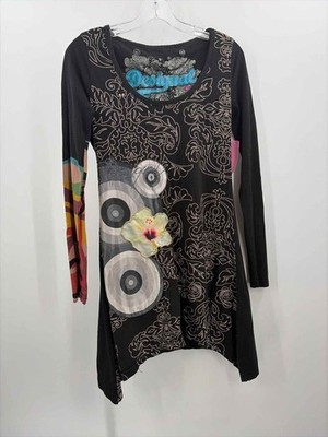 Pre-Owned Desigual Black Size Small Long Sleeve T-shirt