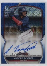2023 Bowman Chrome Prospect Mega Box Blue Refractor Ambioris Tavarez Auto 1d0h