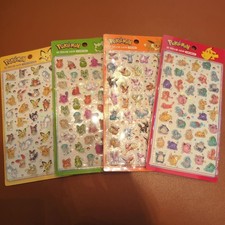 Korea Limited Pokemon 3D Seal Bubble Sticker 4 Pieces Released in Japan