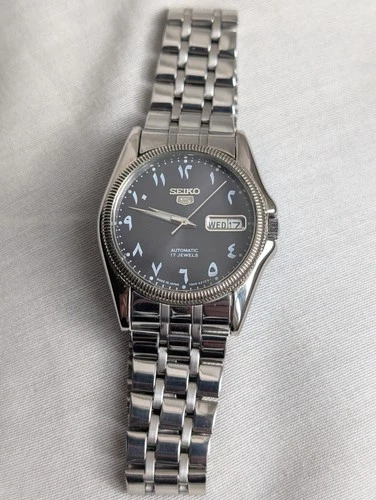 Vintage Seiko 5 Automatic Overhaul Black Arab