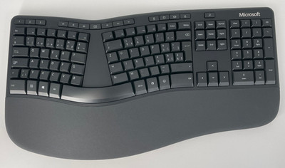 Microsoft Ergonomic Desktop Tast Maus Set USB QWERTZ CH inkl. DE Sticker Wie NEU