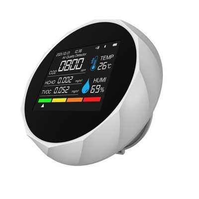 Kohlendioxidmelder 6 in 1 Luftqualitätsmonitor mit Smartphone-Konnektivität