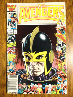 Avengers #273 Zeitungskiosk Buscema Schwarz Knight Etui VF+ 1st Aufdruck Captain