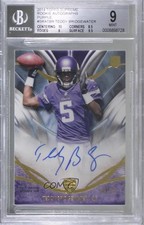 2014 Topps Supreme Rookies Violet /25 Teddy Bridgewater BGS 9 MINT Auto 1q7