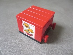 Lego Railway Express 4560, 4561 RED Hamburger Pizza Fries Food Crate 4864bpx1
