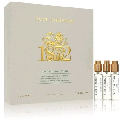 Clive Christian 1872 Original Collection (3) Travel Vials SEALED 