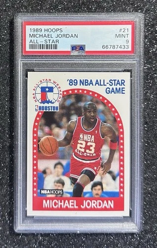 1989 Hoops All-Star MIchael Jordan #21 Chicago Bulls (14x AS-3x MVP) PSA 9 MINT