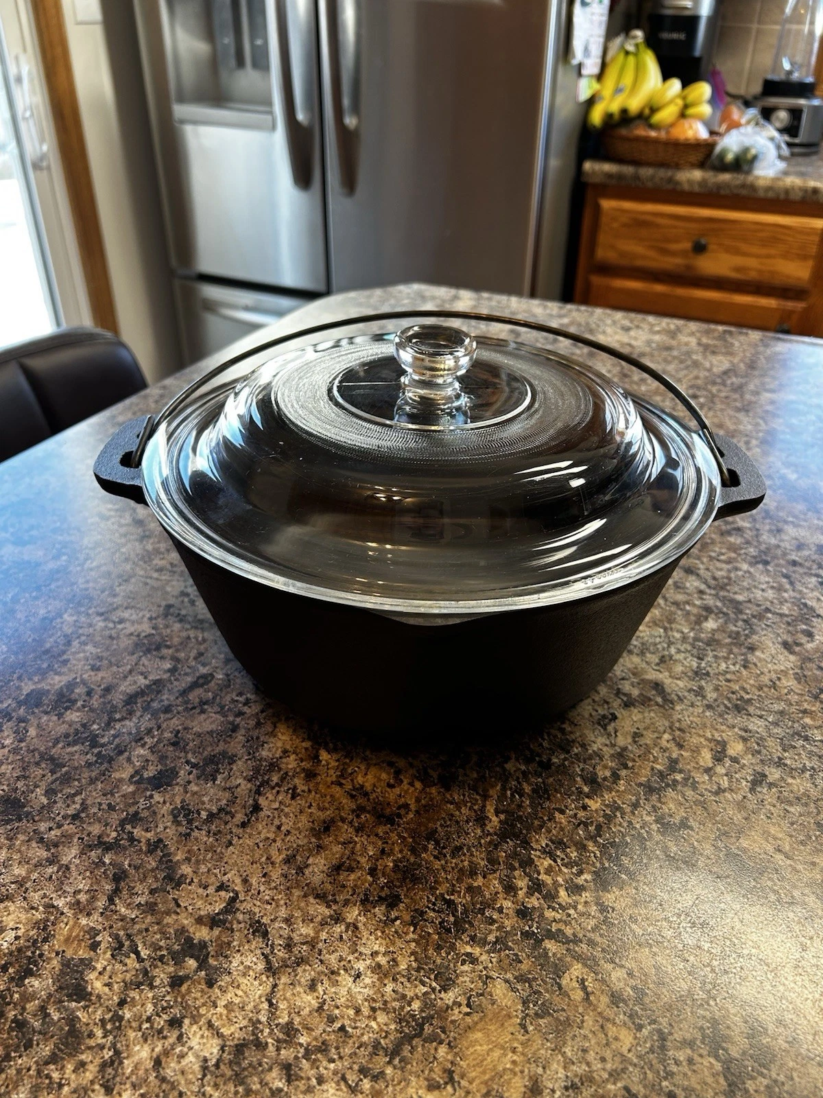 Vintage BSR Century Series #7 Dutch Oven With Glass top Lid RESTORED