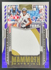 2022 Panini Playbook Mammoth Material Gold #MM-38 Kyle Hamilton RC /99