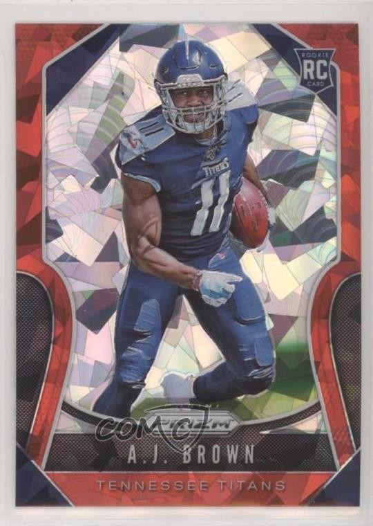 2019 Panini Prizm Rookies Red Ice Prizm AJ Brown #344 Rookie RC 0l8