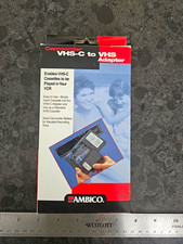Ambico Camcorder Adapter VHS-C to VHS Cassette Converter V-0730 Boxed