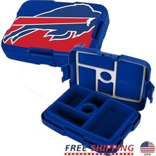 NFL Bento Box Five Compartment Meal Prep Container Leak Resistant Lunch Box New