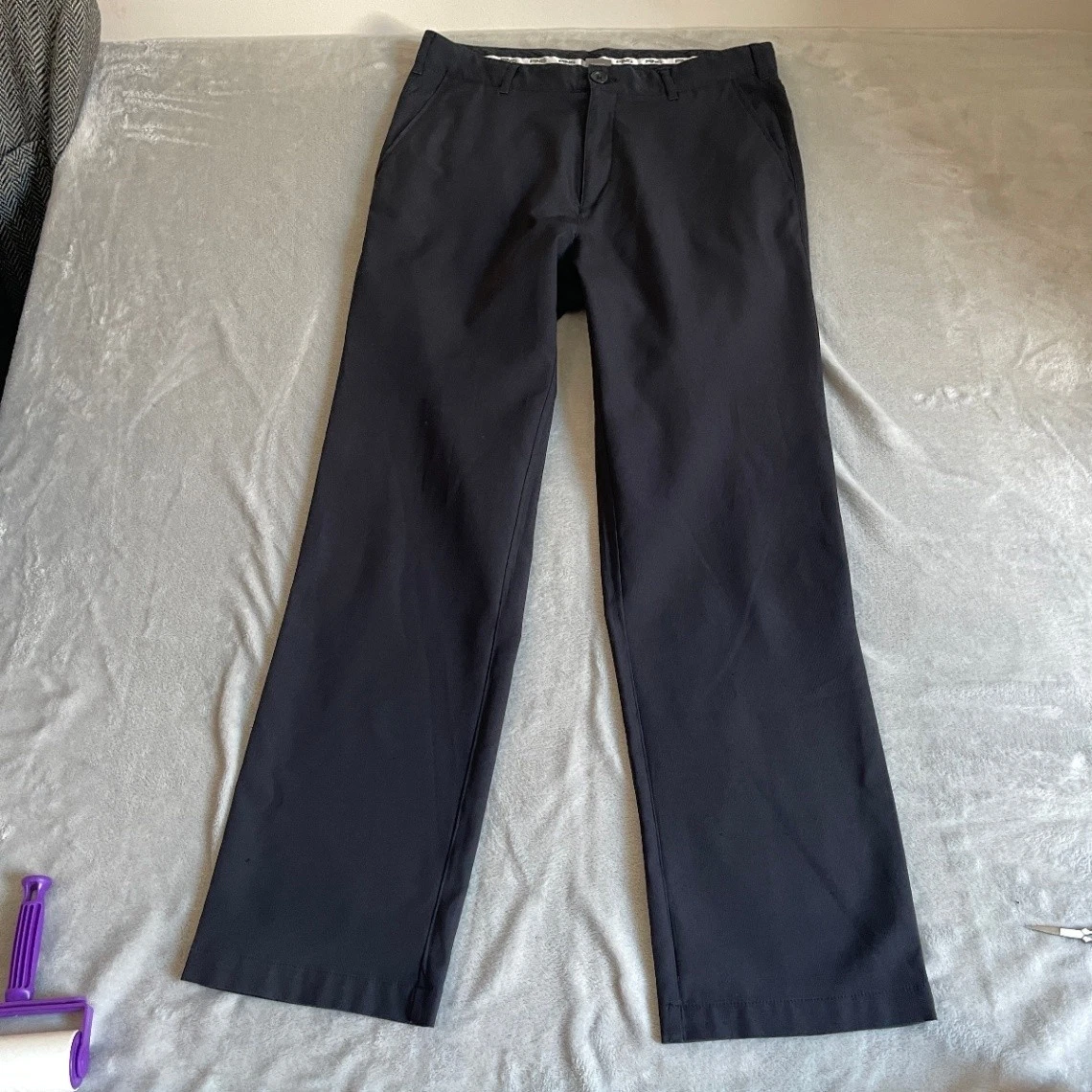 PING Trousers Mens W32 L30 Black Golf Pants SensorCool Performance Straight Leg