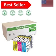High Yield Compatible Ink Cartridges for Brother LC203XL - 6-Pack Vibrant Colors